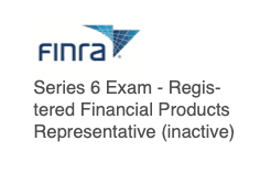 FINRA Series 6 badge