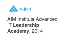AIM Institute Advanced IT Leadership Academy badge