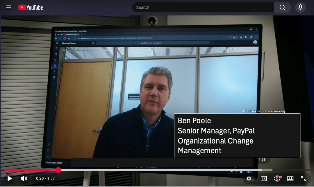 Microsoft OCM video feature